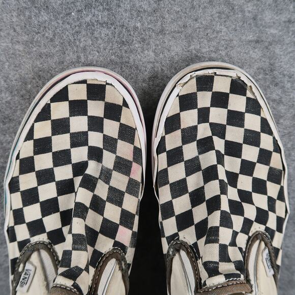 Vans Shoes Womens 9 Casual Sneaker Classic Slip On Skate Canvas Checkerboard - Picture 8 of 12